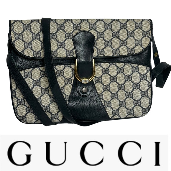 FINAL PRICE Late 70’s/early 80’s Gucci GG Monogram CanvasLeather Convertible Bag - Picture 2 of 15